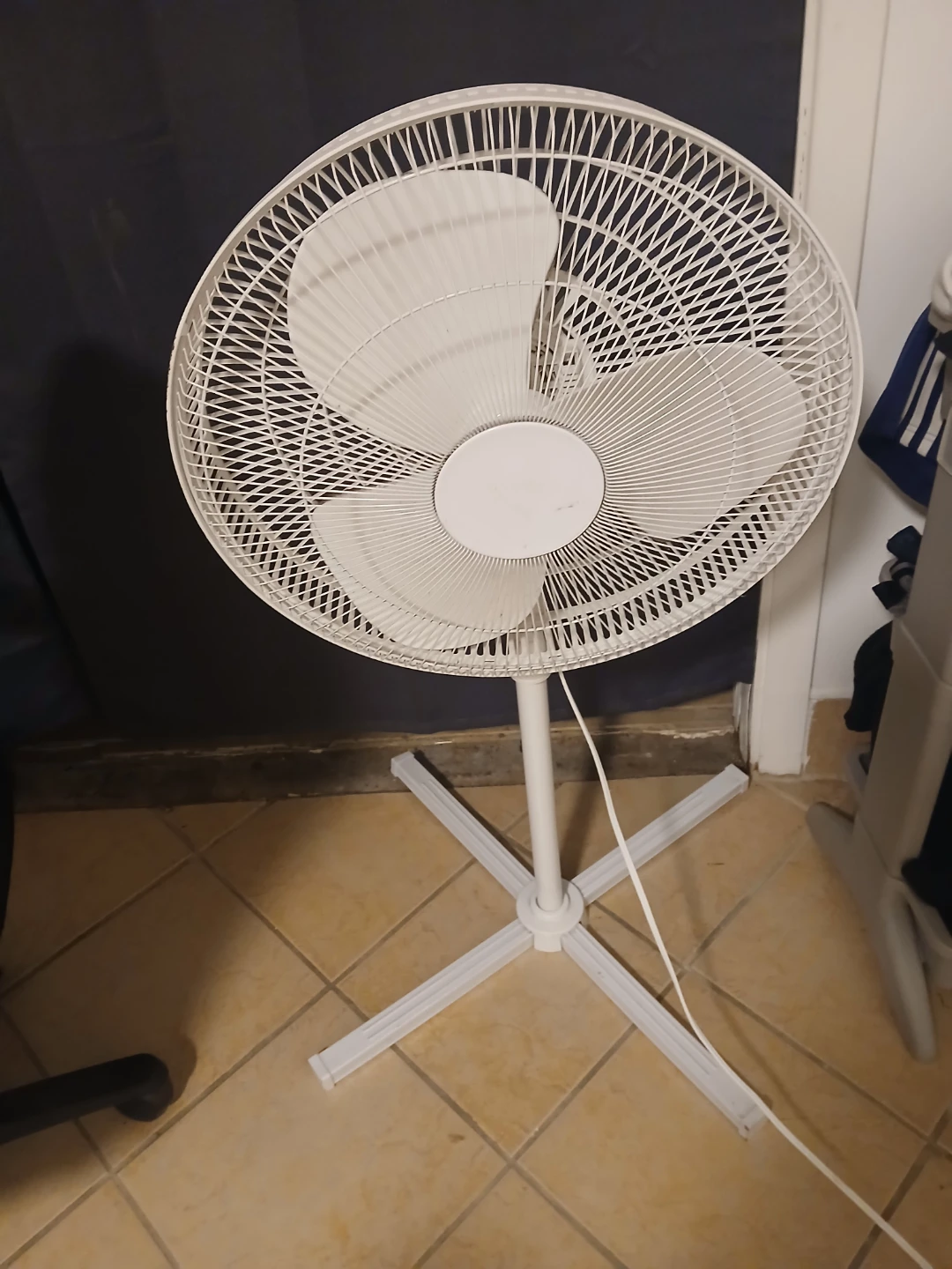 White Oscillating Pedestal Fan