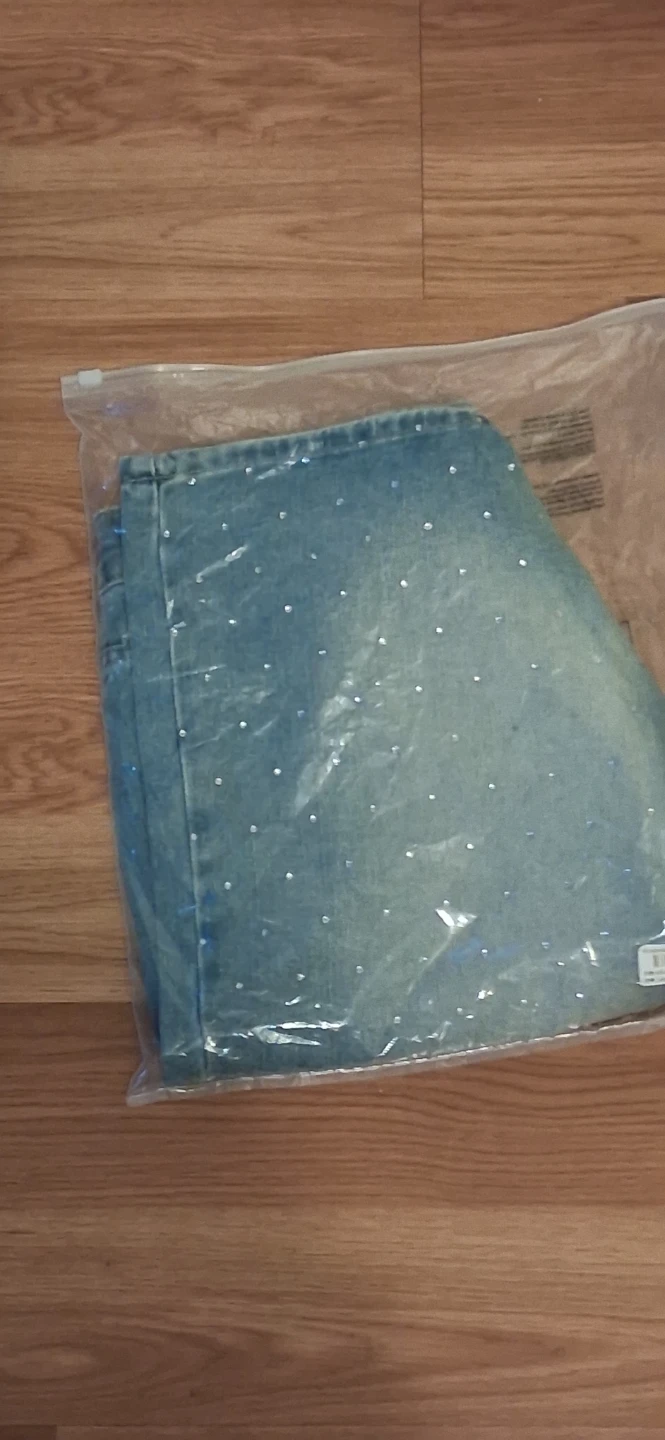 Women's Rhinestone Denim Shorts - photo 3