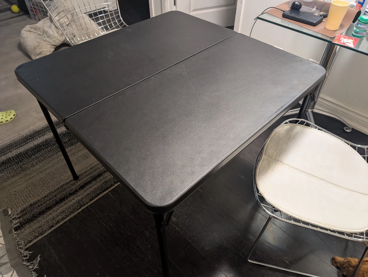 Black Folding Table