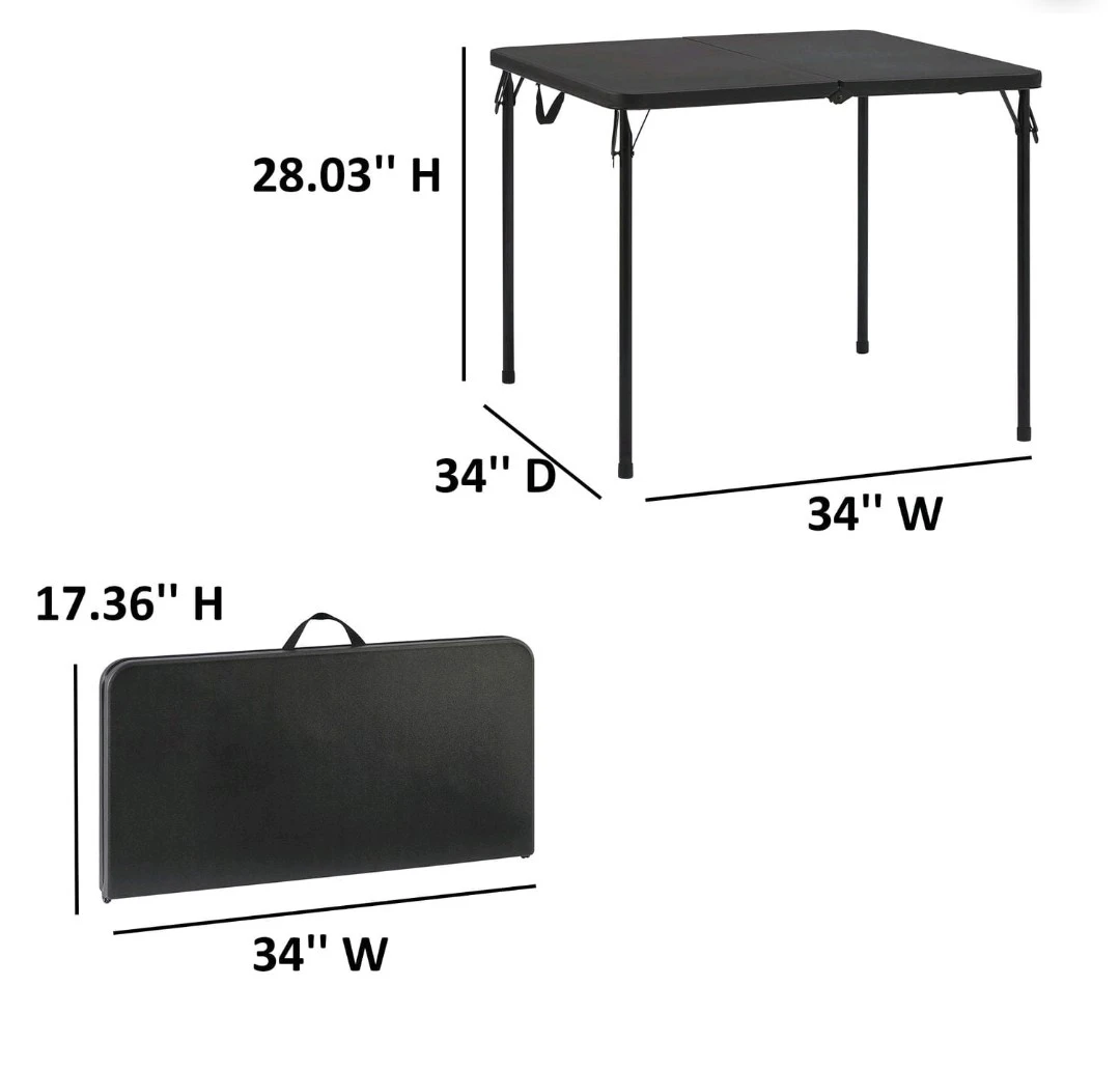 Black Folding Table - photo 3
