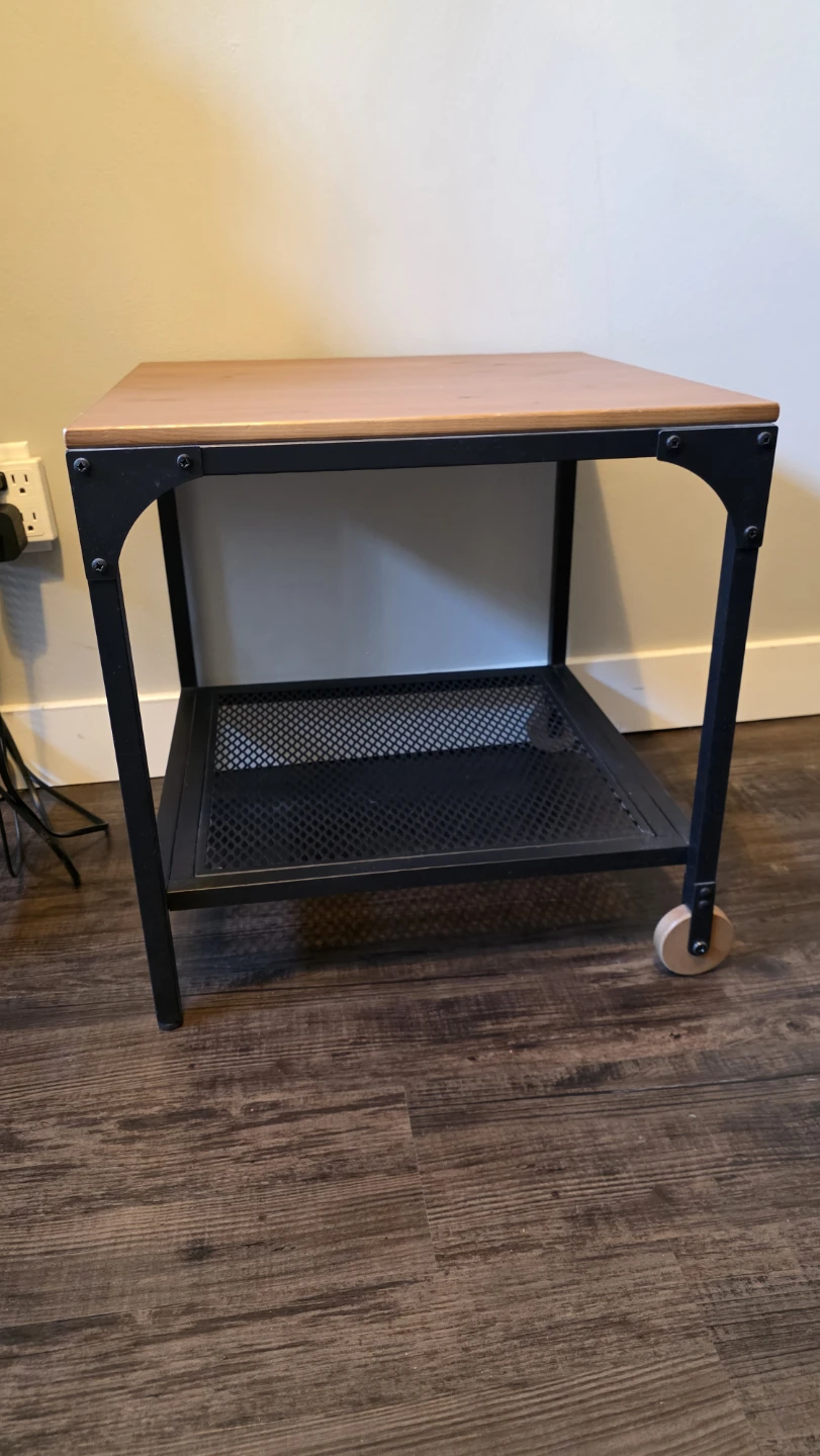 Ikea Fjallbo desk and matching side table - photo 3