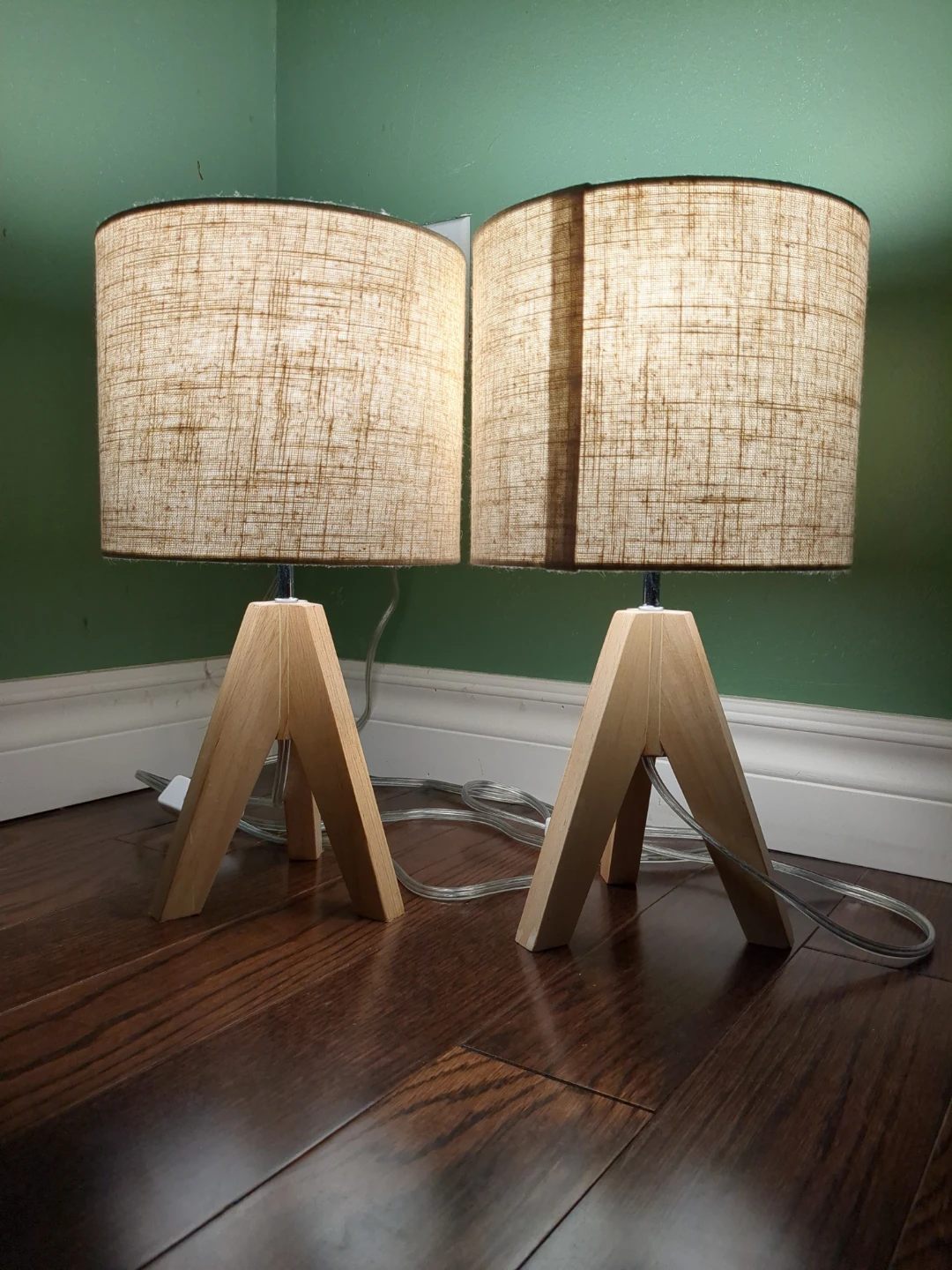 Set of 2 Table lamps with LED light bulbs - photo 2