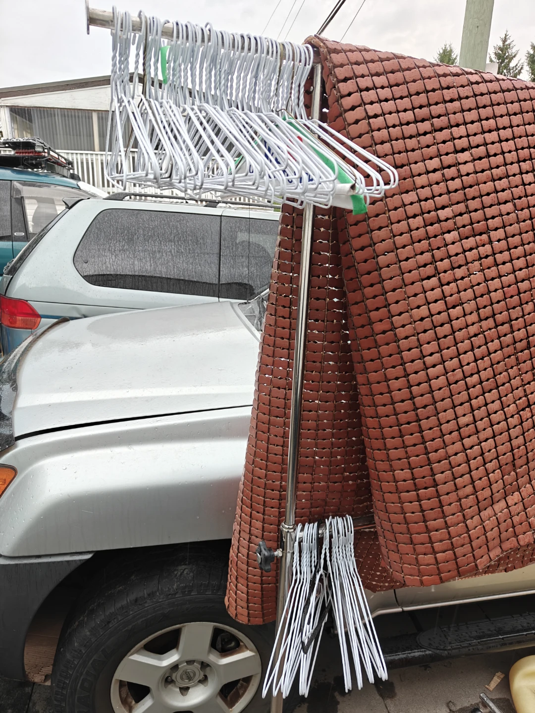 Bundle of White Clothes Hangers - photo 2