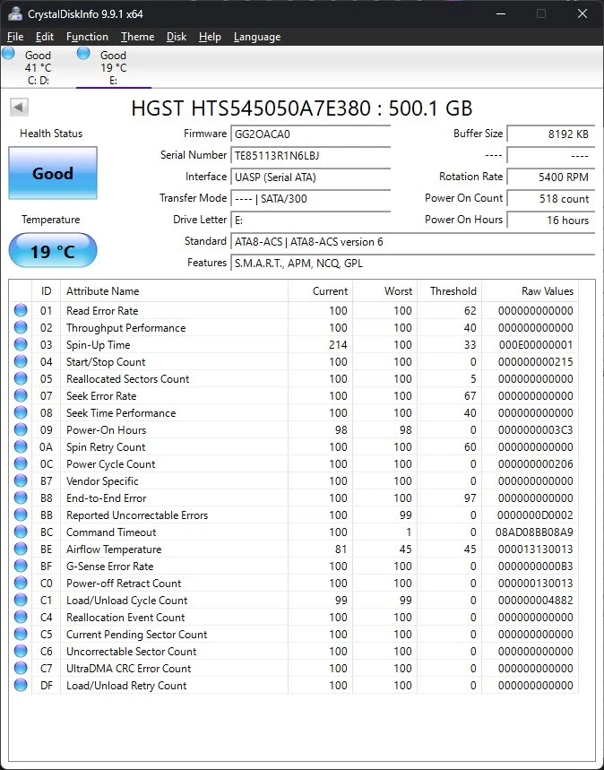 HGST 500GB 2.5" SATA Hard Drive - photo 2