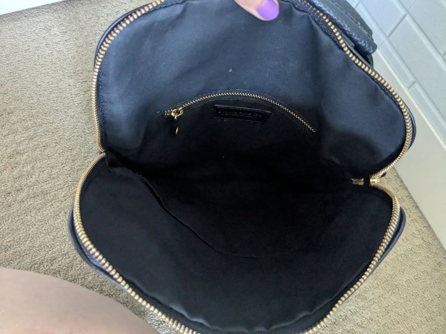 DIVINA FIRENZE Black real Leather Backpack - photo 5