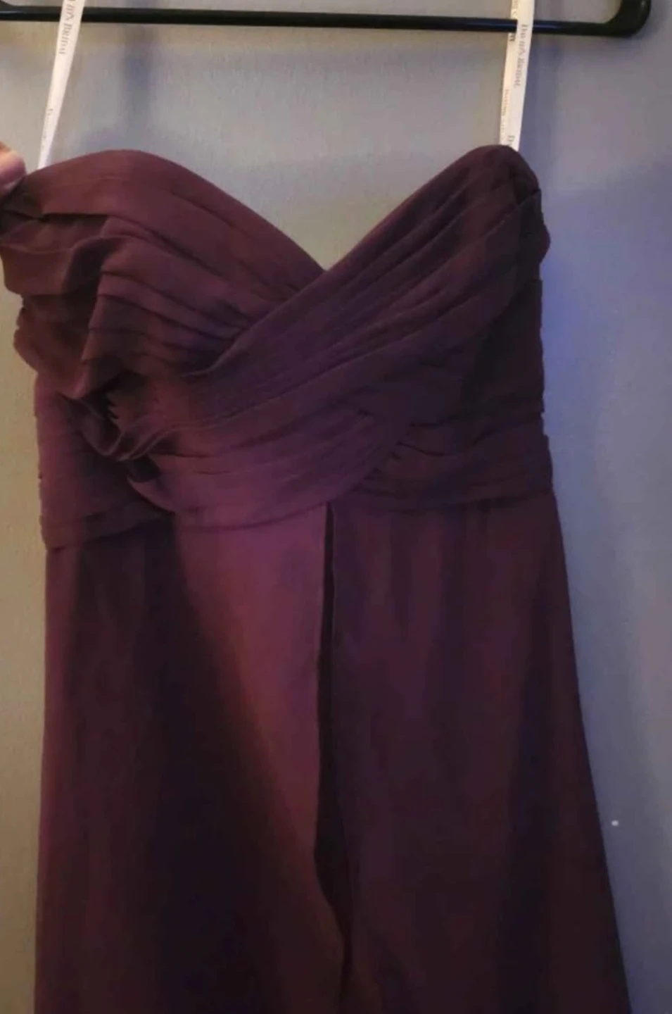 David's Bridal Strapless High-Low Dress Size 4 - photo 5