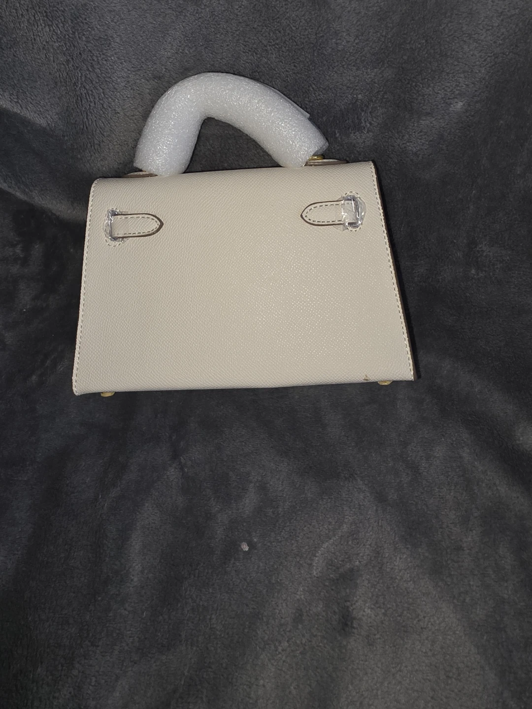 Cream hermes style bag mini kelly - photo 2