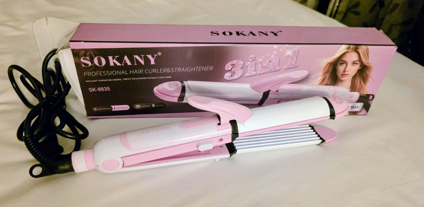 Sokany Professional 3-in-1 Hair Curler & Straightener - photo 3