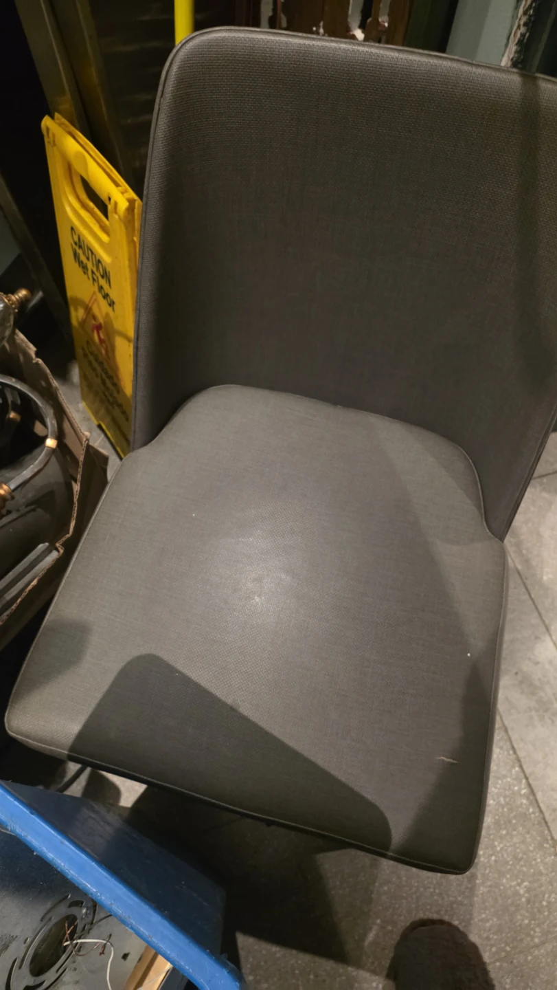 Gray Upholstered Dining Chairs (40 chairs)