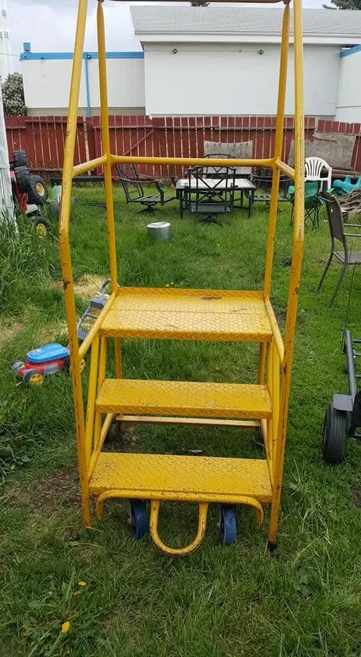 Yellow Rolling Ladder