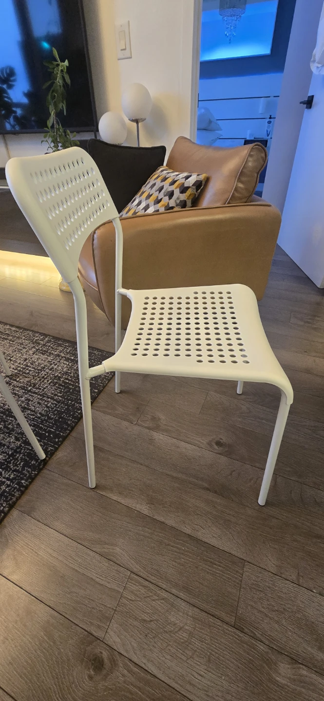 2 IKEA SANDSBERG Chair, White - photo 3