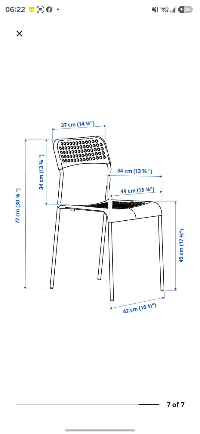 2 IKEA SANDSBERG Chair, White - photo 4
