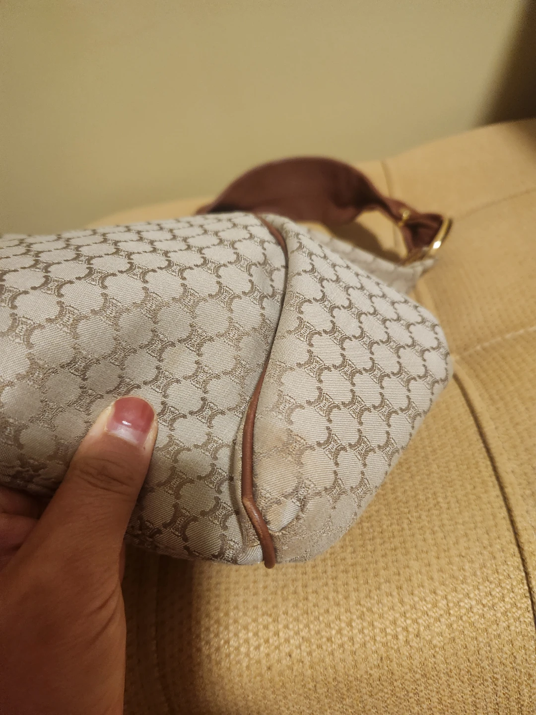 Celine Macadam Pattern Shoulder Bag - photo 3