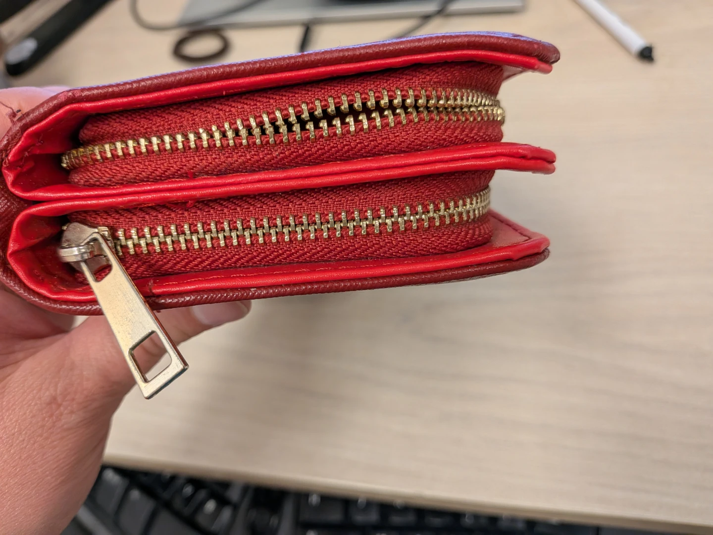 Michael Kors Red Zip Around Wallet - photo 2