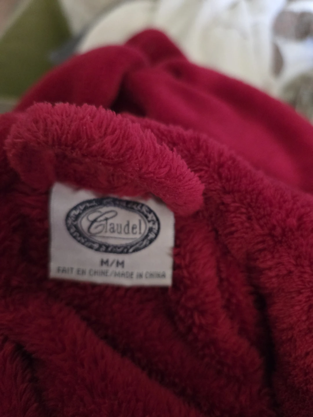 Claudel M/M Red Fleece Robe