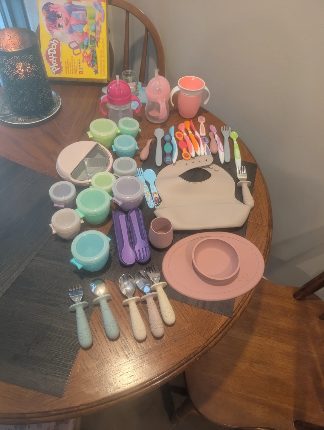Baby Feeding Set - Cups, Bowls, Utensils & Bib