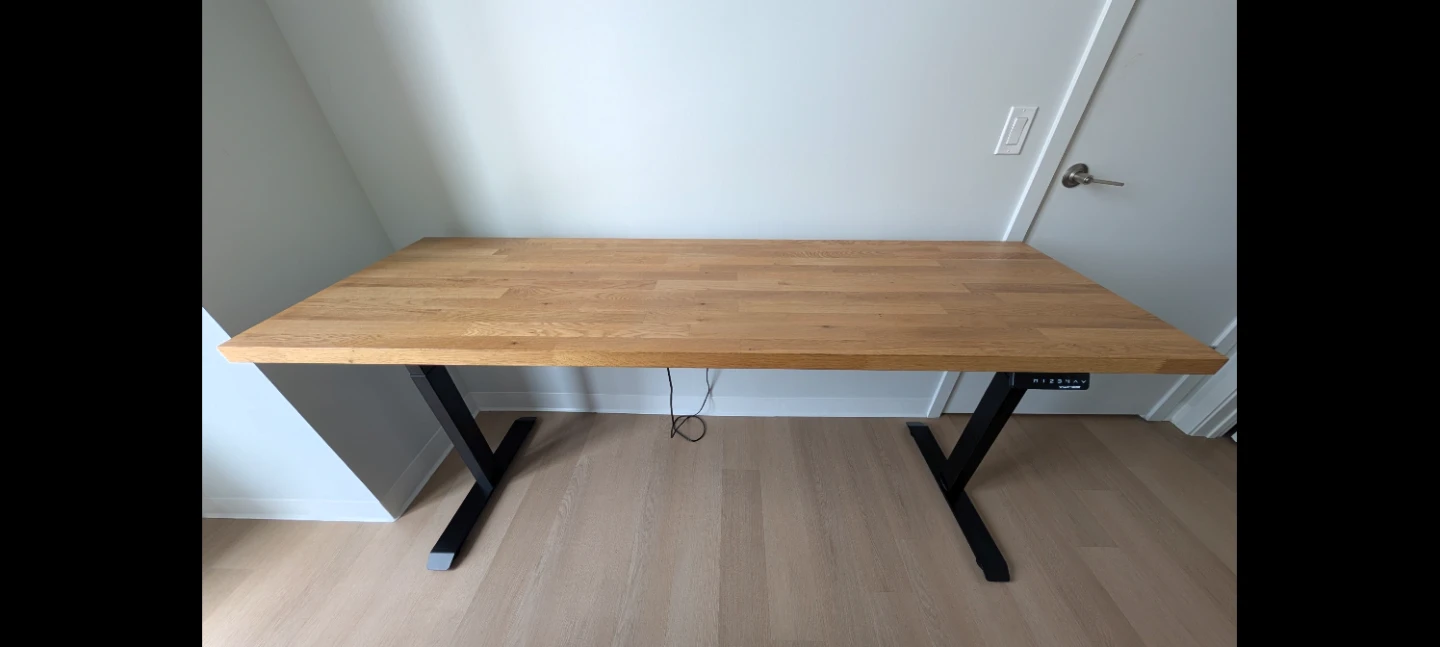 CUSTOM BUILT 74" Executive Electric Standing Desk