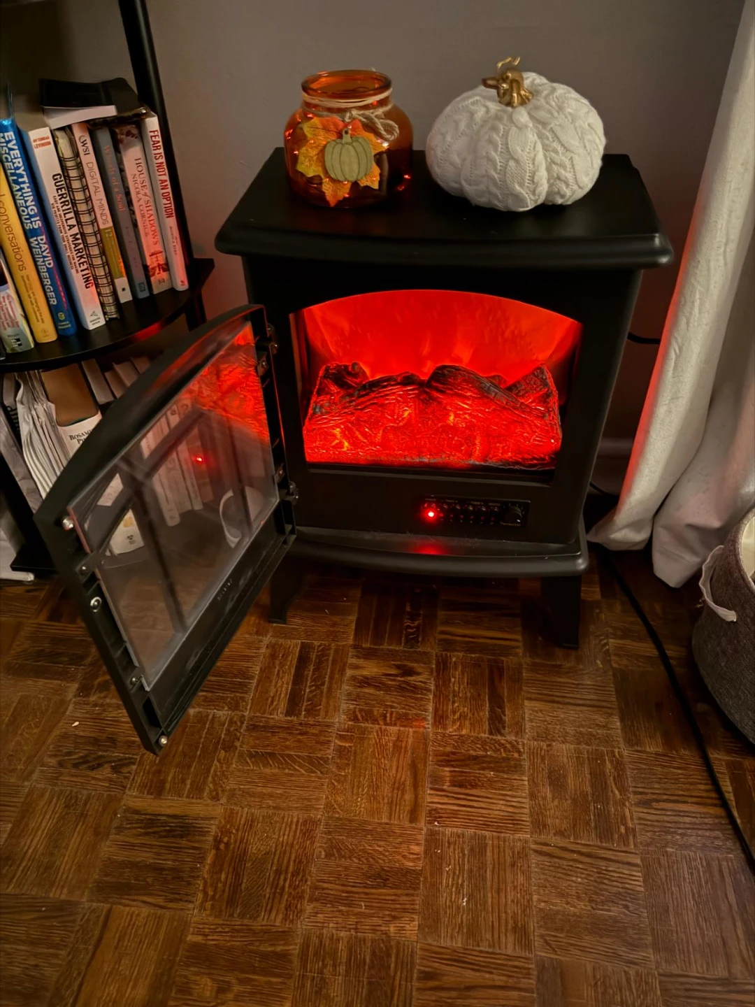 Electric Fireplace Heater, no heating option