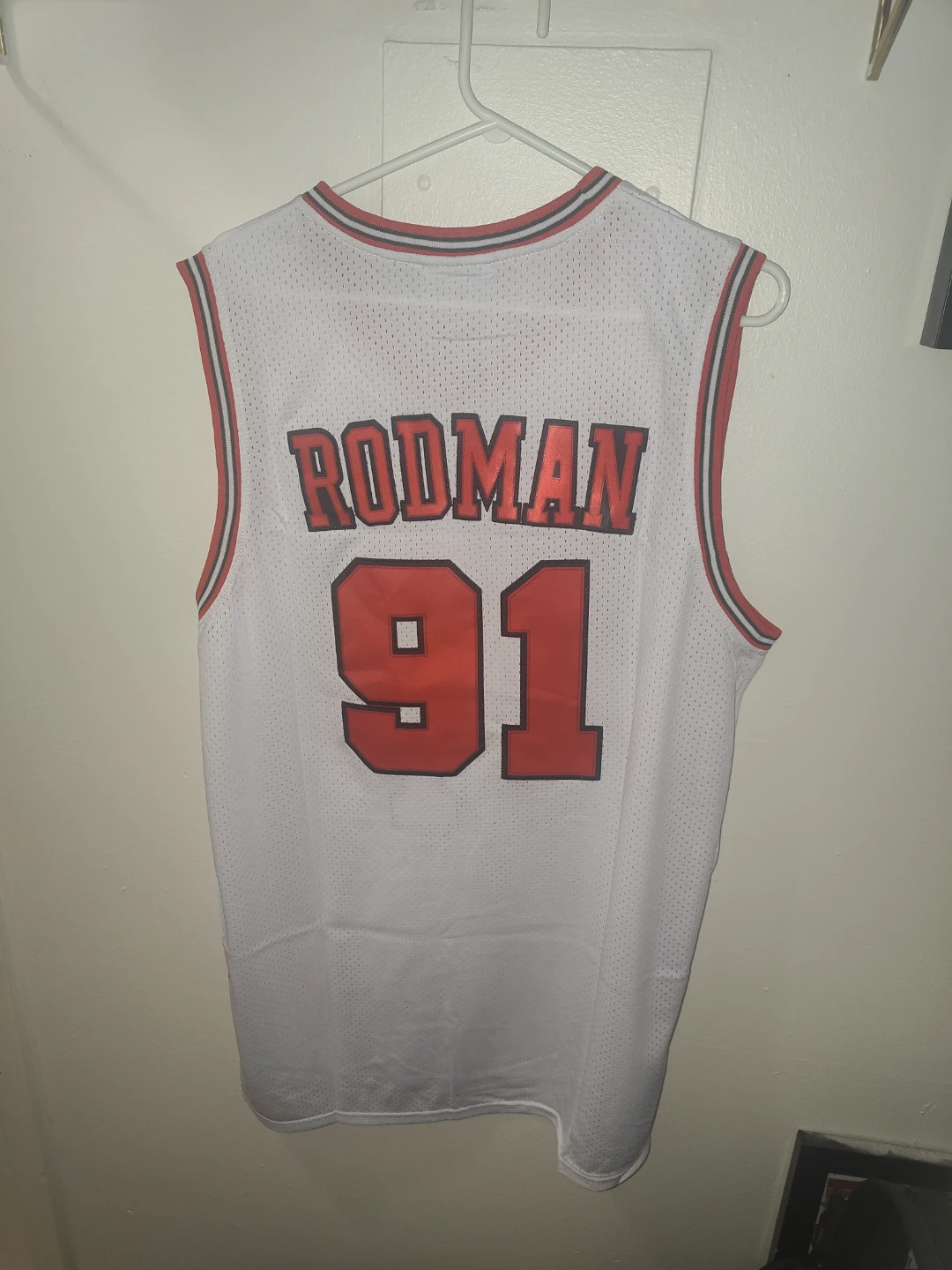 M+XL Adidas Dennis Rodman Chicago Bulls 91 Jersey - photo 2