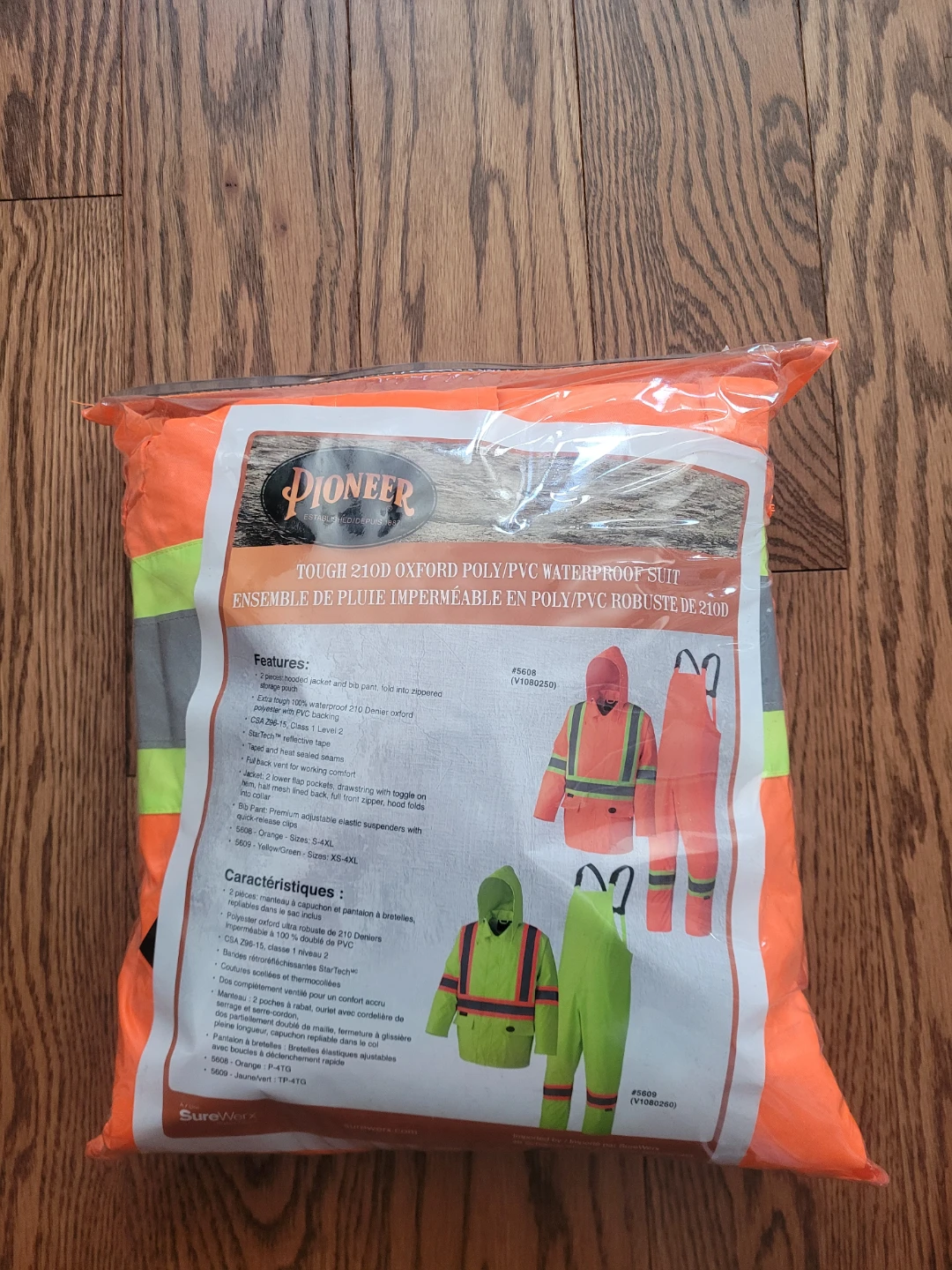 Pioneer Tough 210D Oxford Poly/PVC Waterproof Suit 2xl