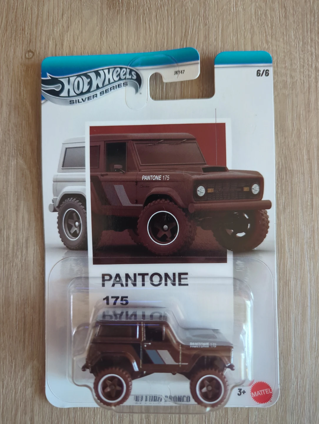 CHASE - Hot Wheels Silver Series Pantone 175 Ford Bronco Toy Car