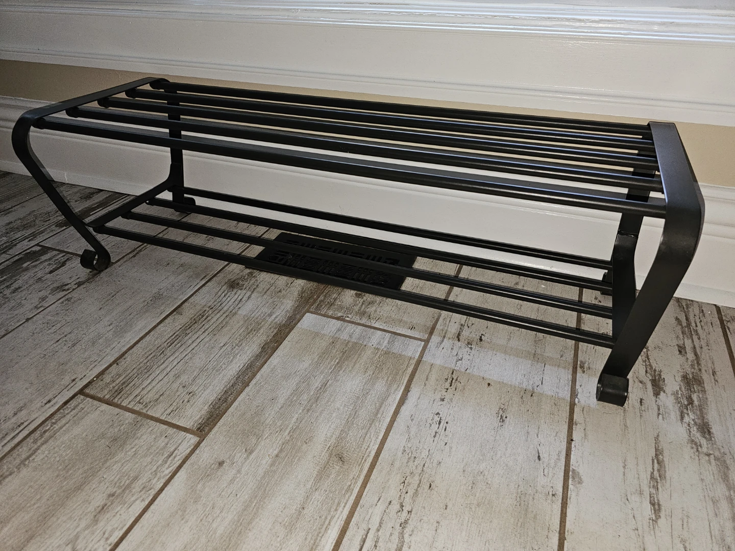 Black Metal Shoe Rack Organizer - photo 3