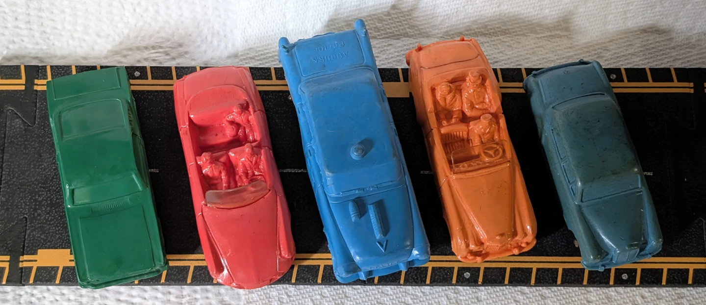 Vintage ( Lot D ) Rubber Toy Cars Lot - Assorted Colours - photo 3