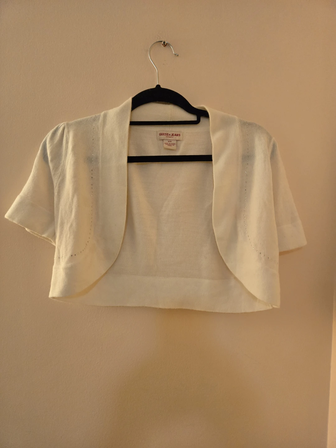 Guess Jeans Cream Bolero Cardigan