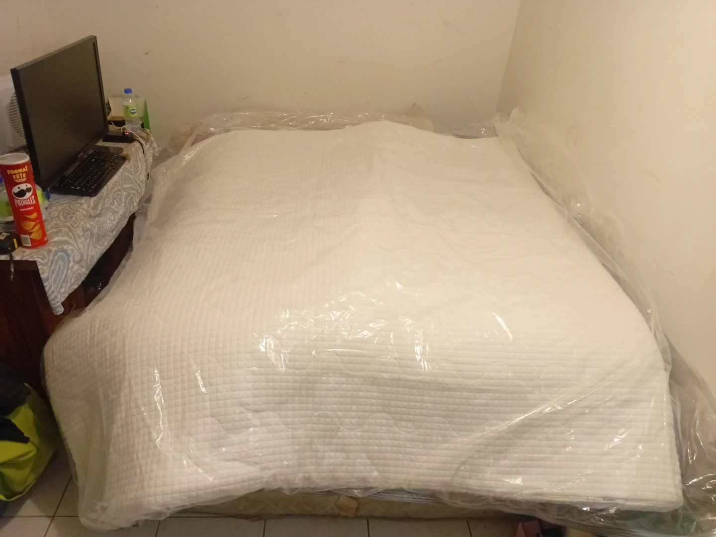 White Quilted Mattress Protector