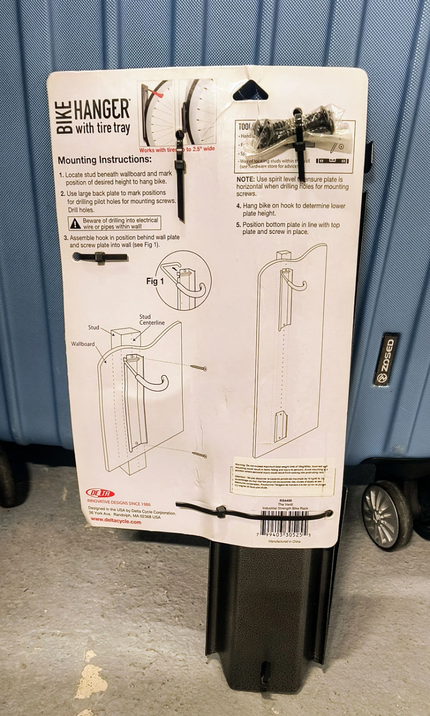 Delta Cycle Leonardo Wall Rack with Tire Tray - photo 5