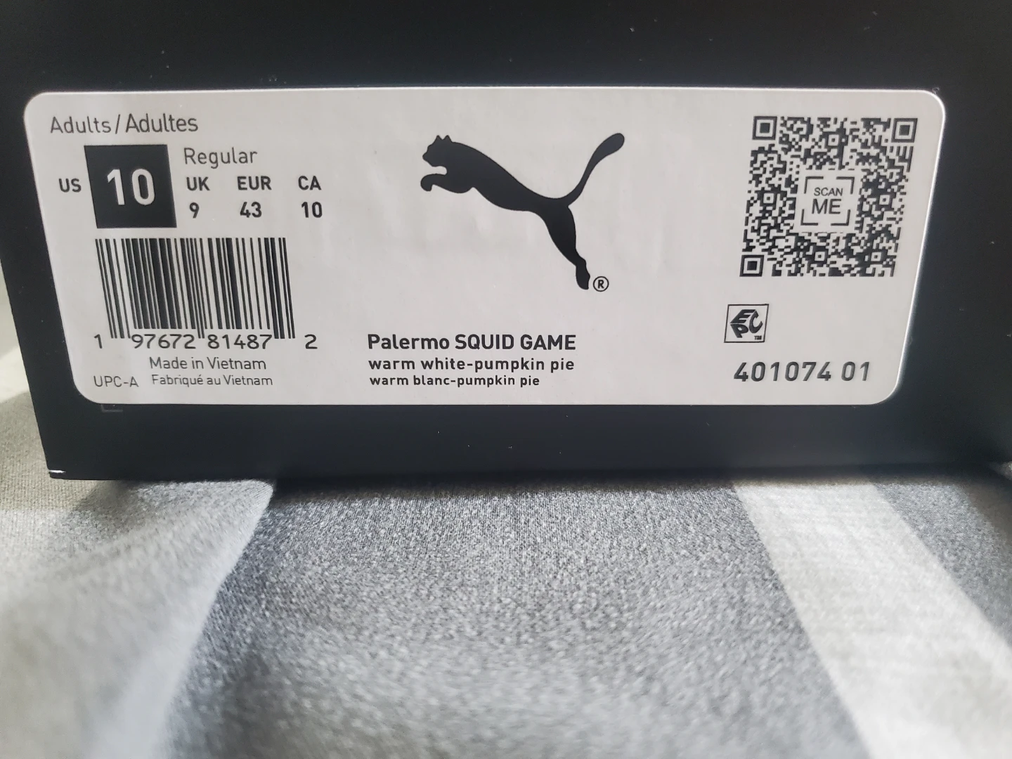 Brand new Puma x Squid Game Palermo Sneakers size 10us