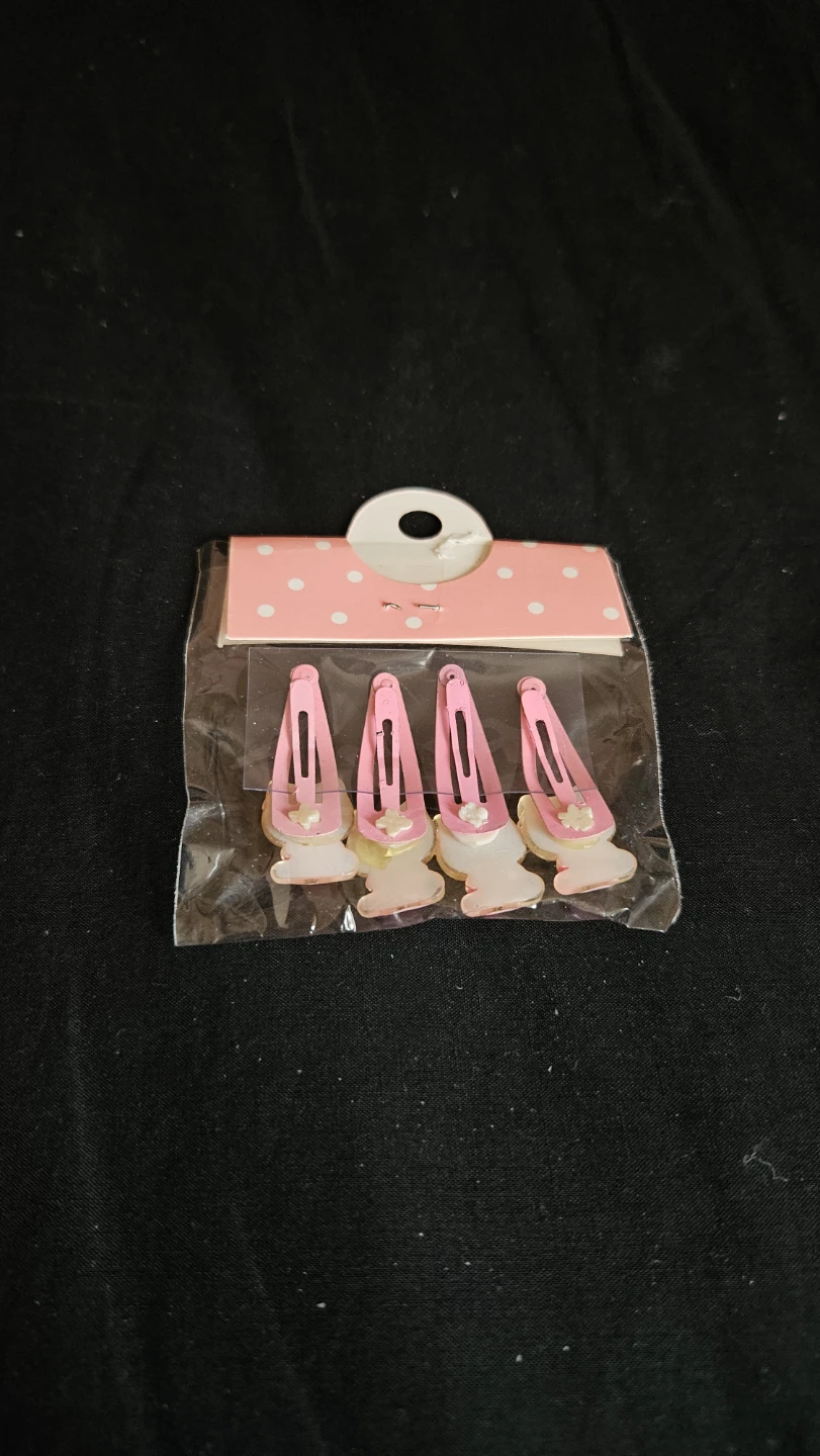 4 Pack Pink Hello Kitty Hair Clips - photo 2