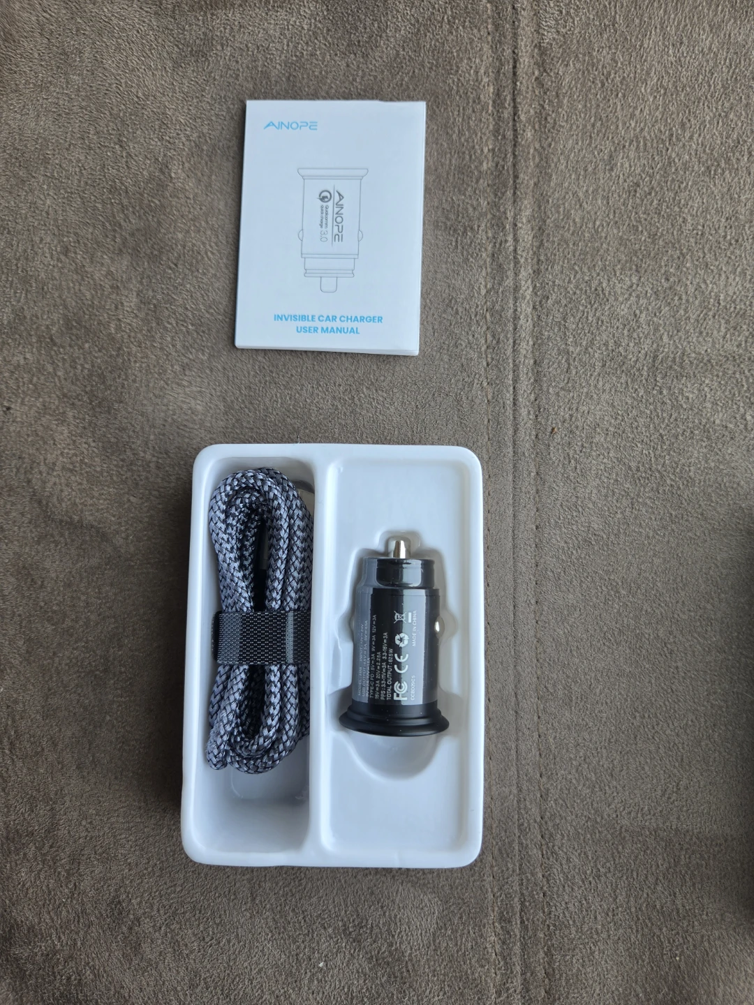 AINOPE PD3.0 and QC3.0 Car Charger with C to C Cable - photo 2