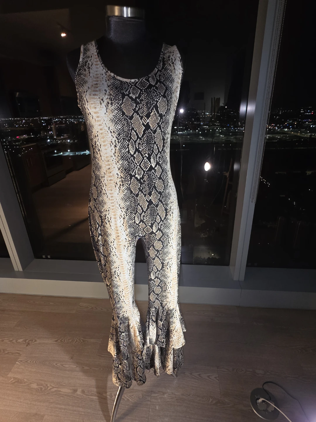 Women's Snake Print Jumpsuit