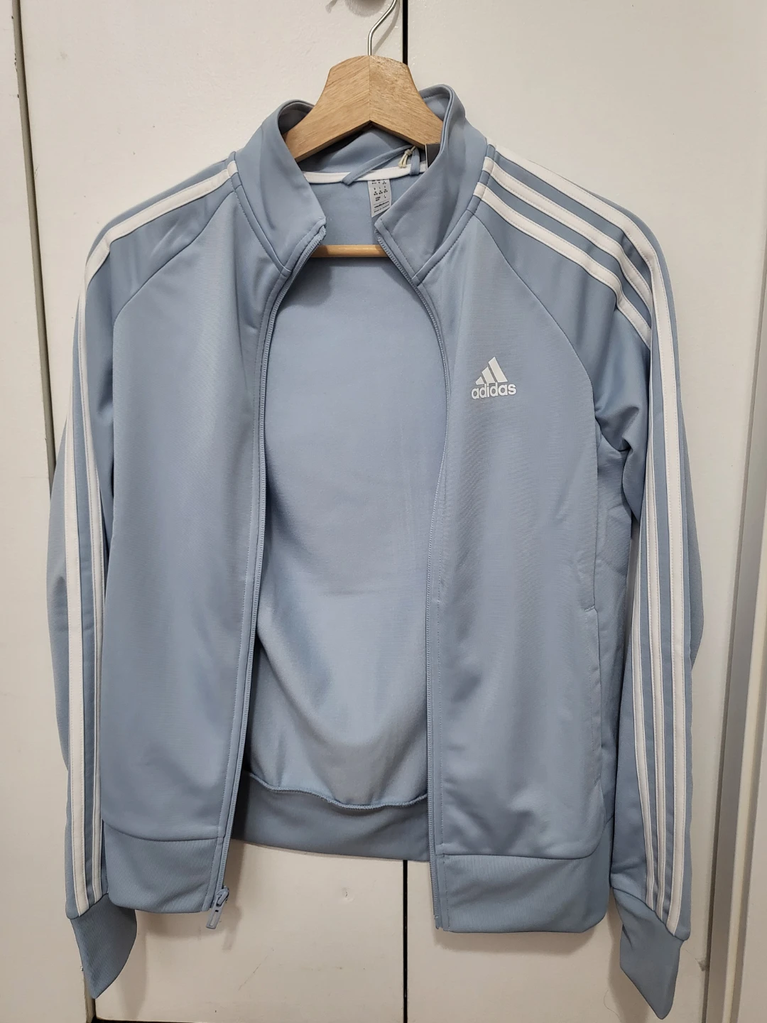 Adidas 3-Stripes Track Jacket Light Blue Size XS