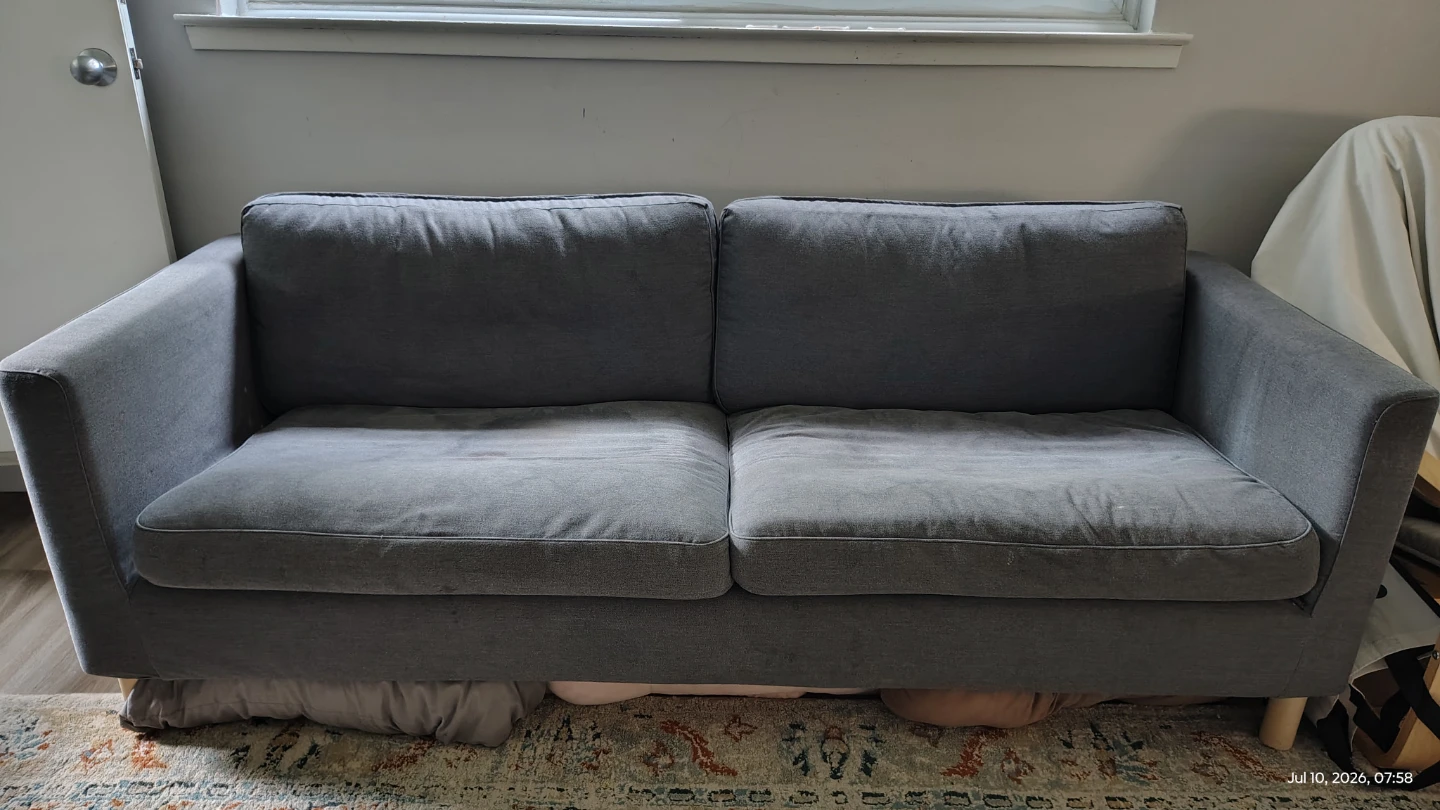Ikea Parup Grey Fabric Sofa