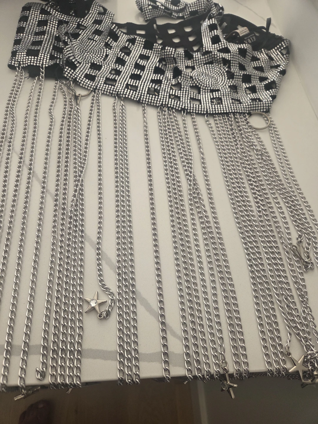 Akira Embellished Chain Fringe Top - photo 3