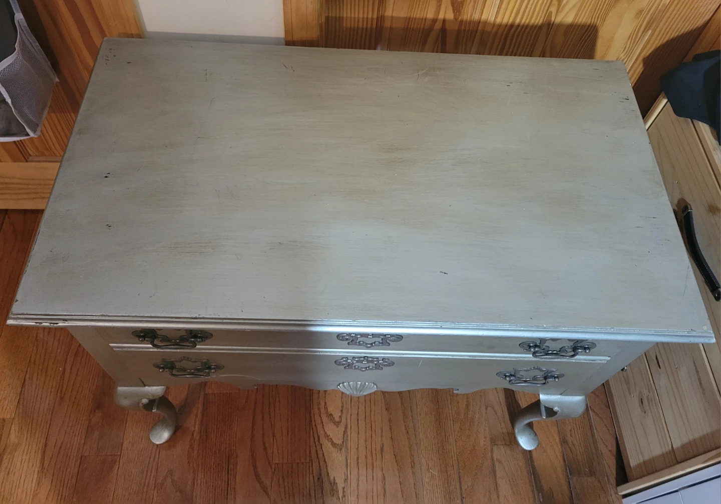 Silver Vintage Style Dresser with 2 Drawers - photo 2