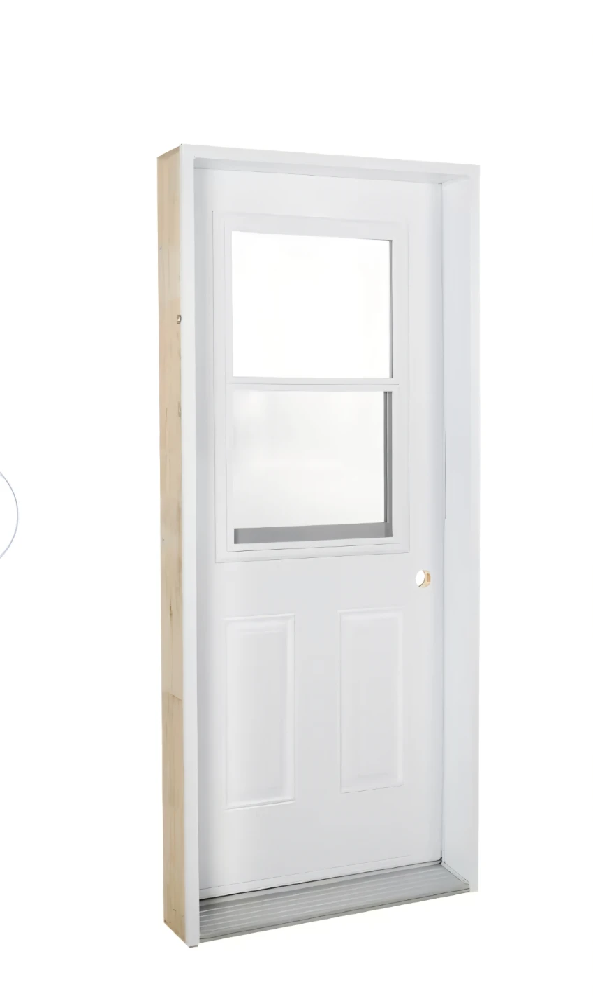 32 inch exterior door with windownd frame