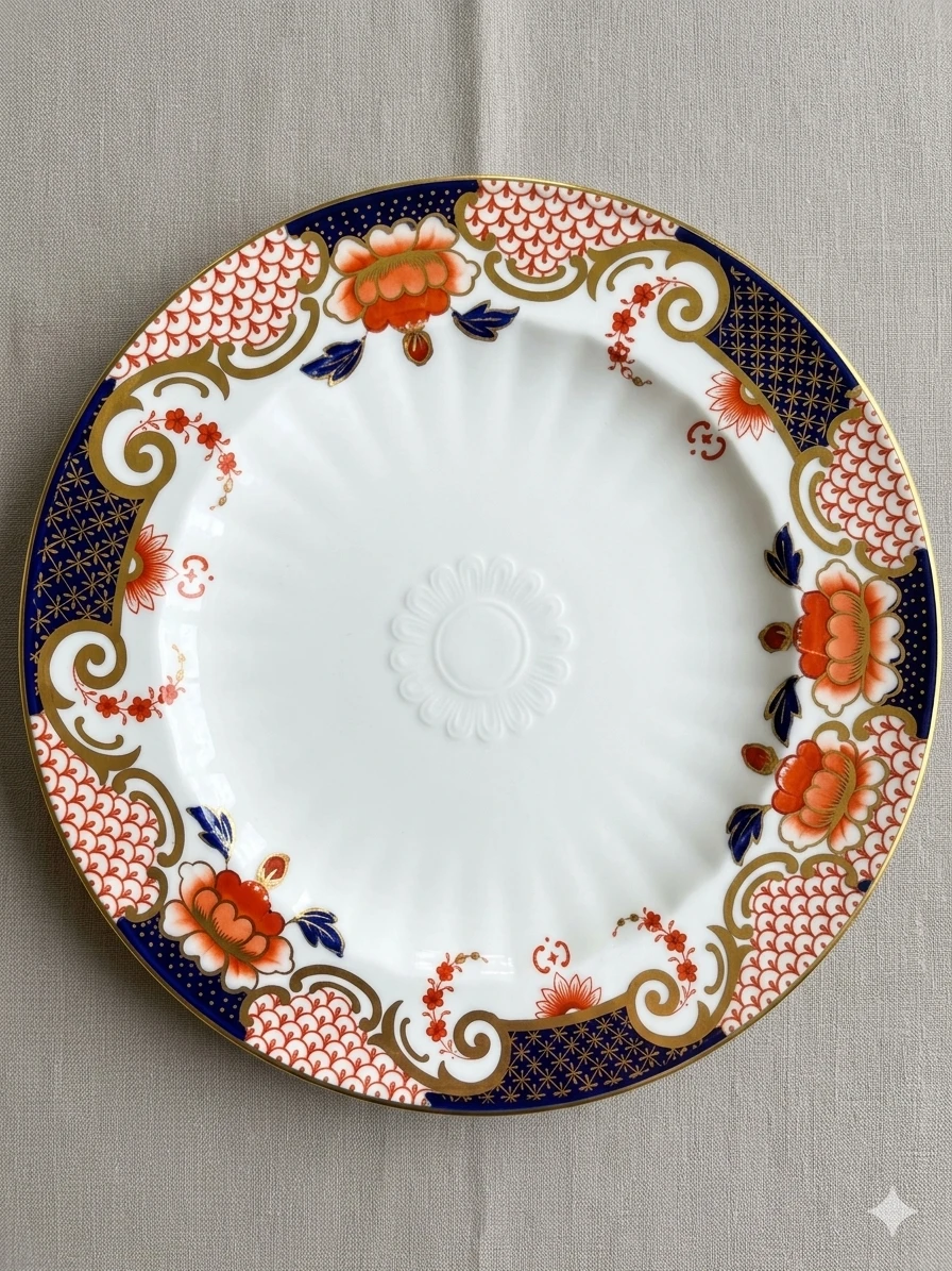 Antique Wedgwood "Ningpo" Imari 9" Luncheon Plate