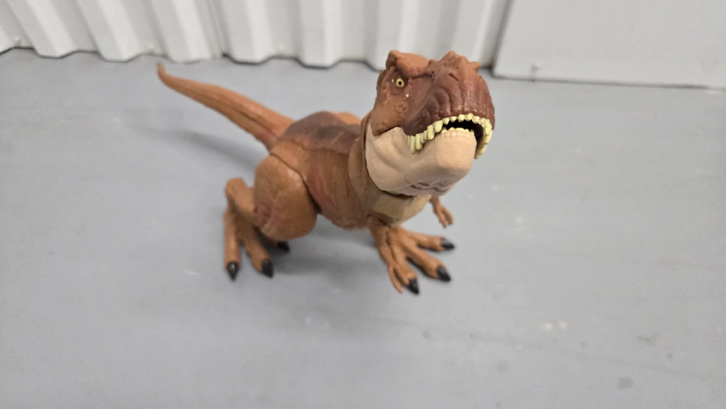 Brown Dinosaur Toy with Articulation