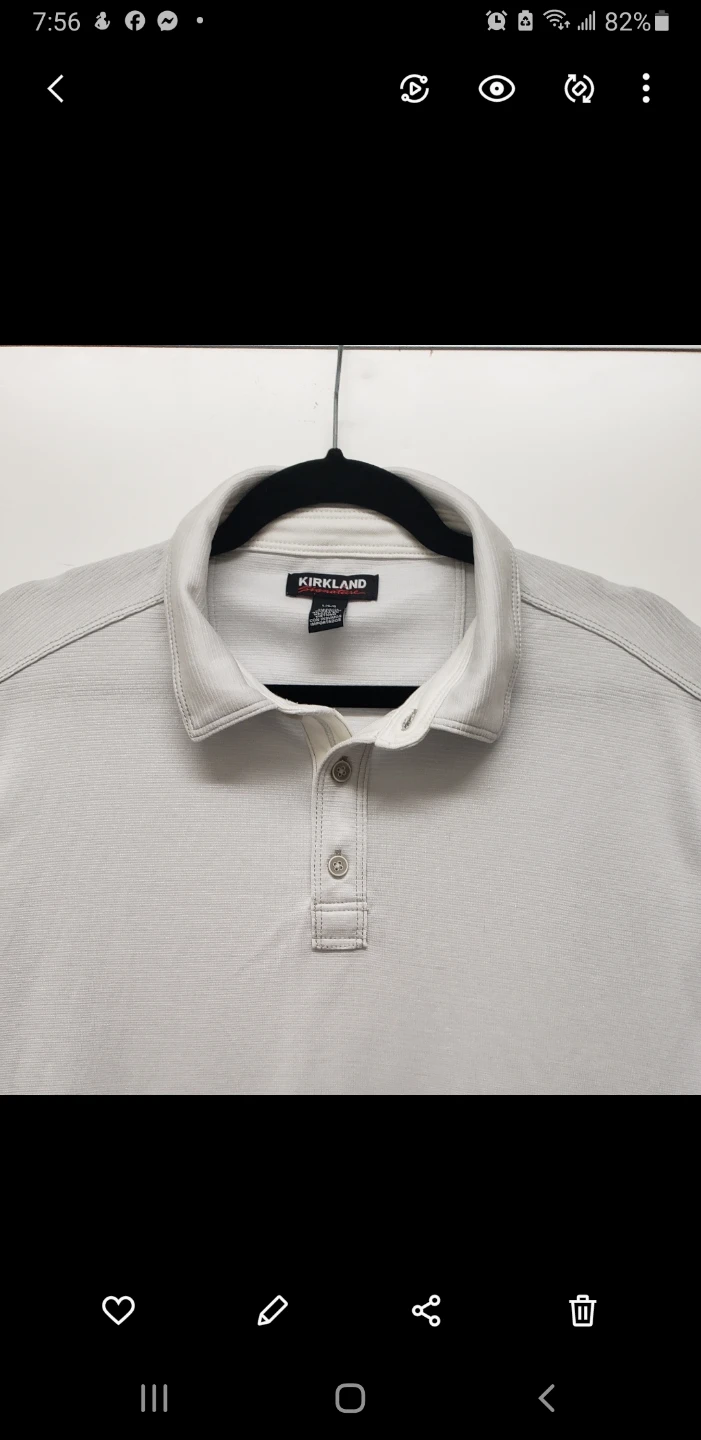 Brand new Kirkland Signature Polo Shirt - Light Grey - photo 2