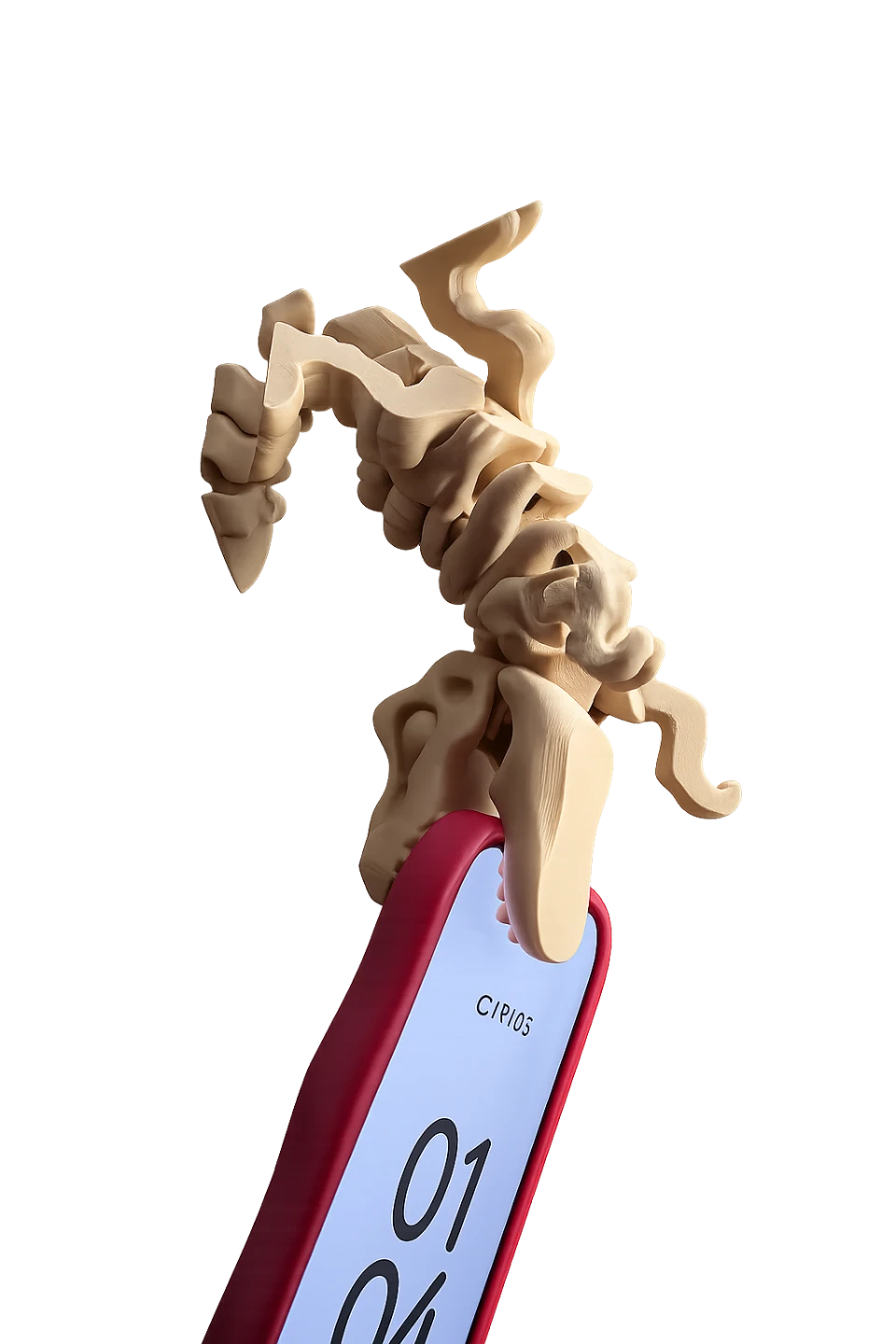 3d printed Dinosaur Skeleton Flexi