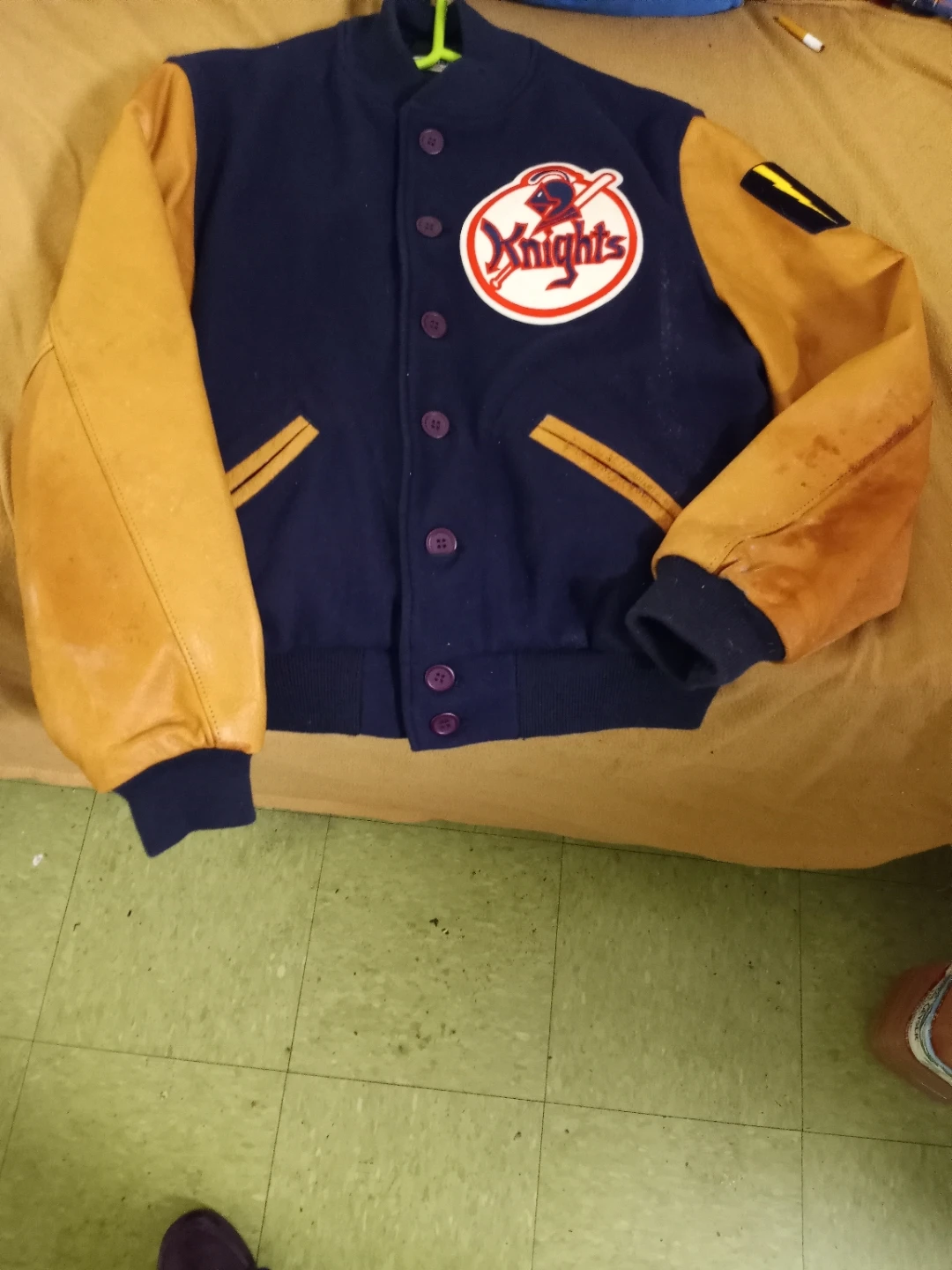 Ebbets Field Flannels Knights Varsity Jacket Size L