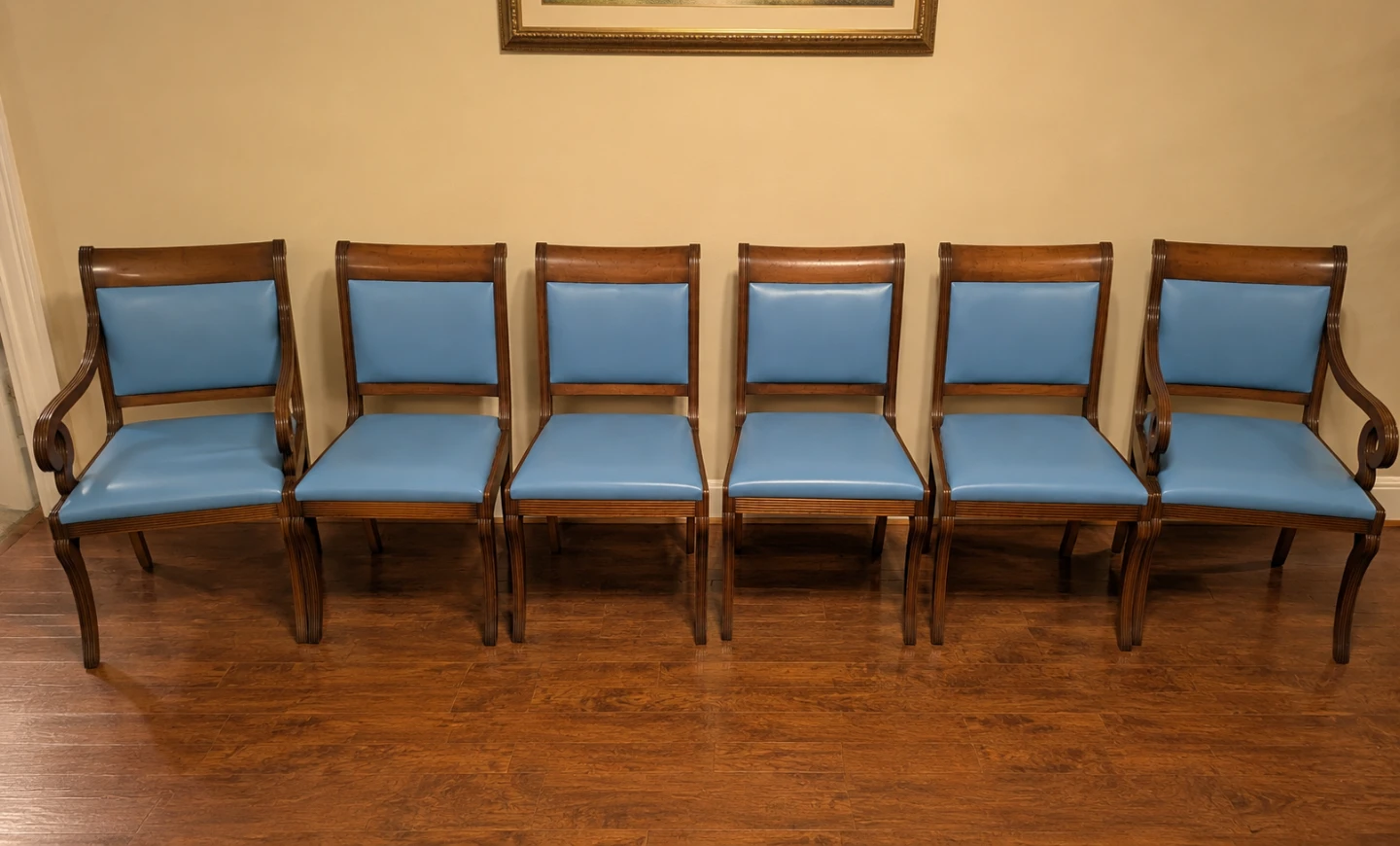 Kittinger Dining Chairs - Set of 6 (4 Side, 2 Arm) Solid Wood