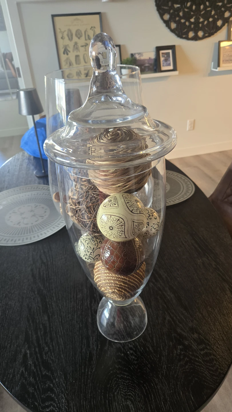 Decorative Glass Vase with Orbs - photo 3
