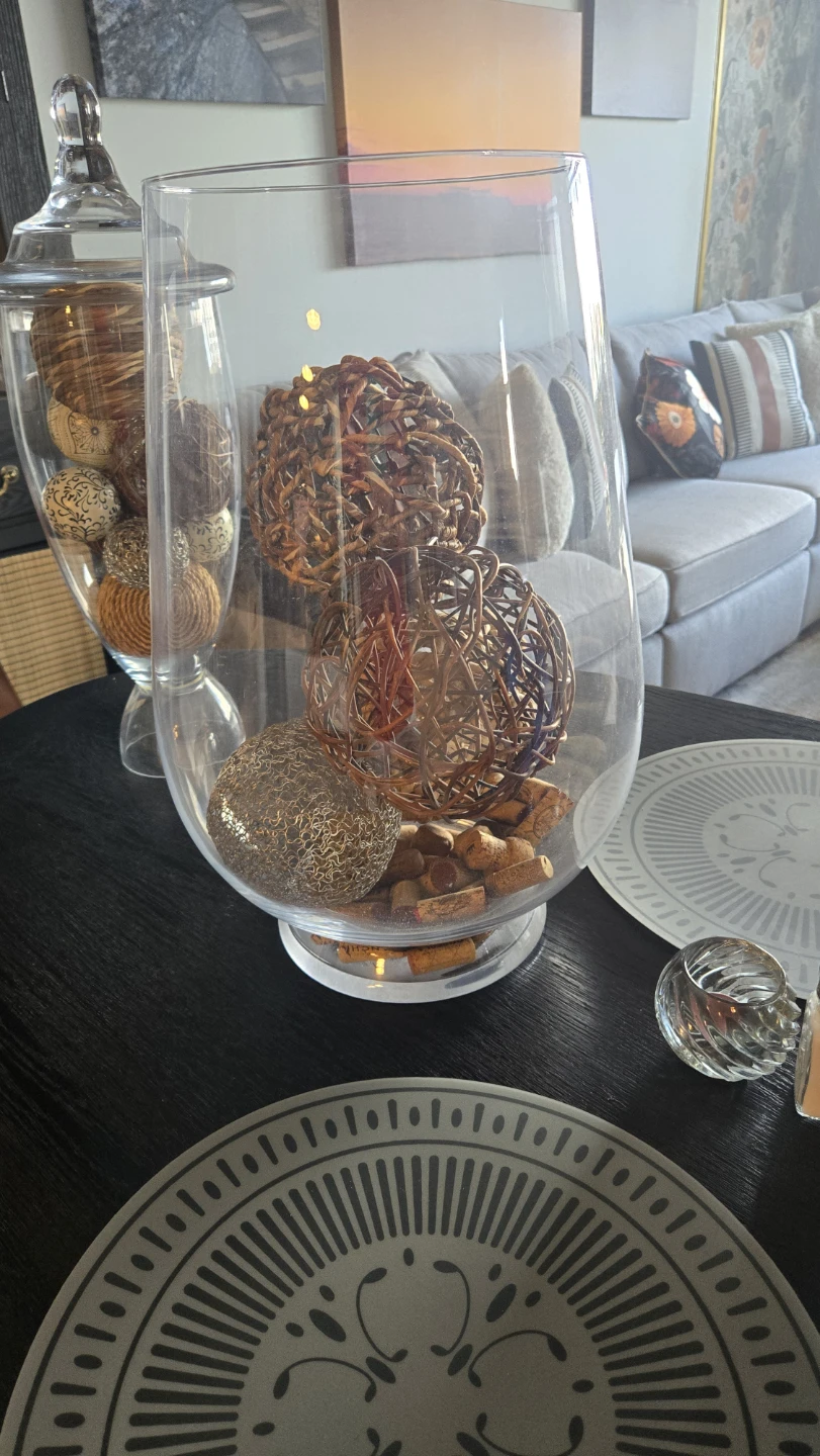 Decorative Glass Vase with Orbs - photo 4
