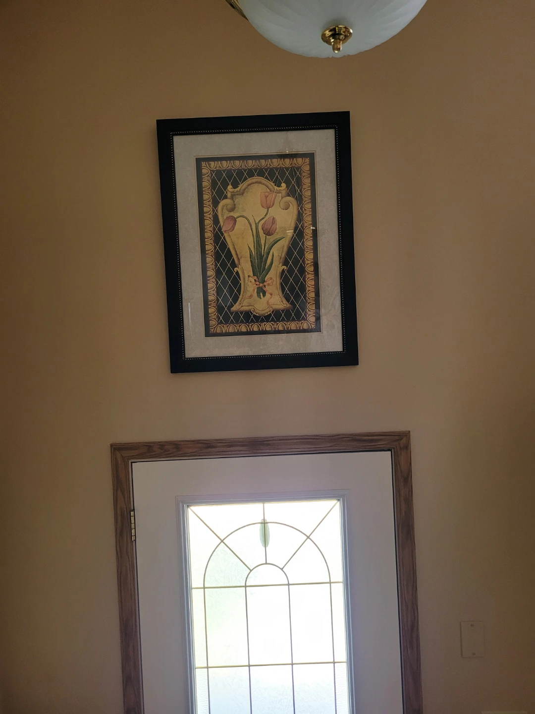 Framed Wall Art with Tulips