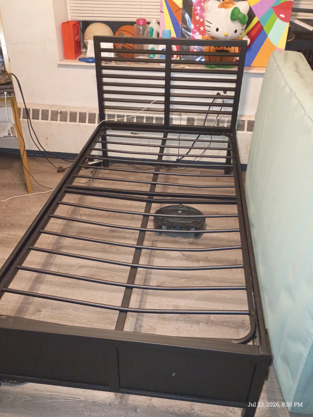 Black Metal Bed Frame - photo 2