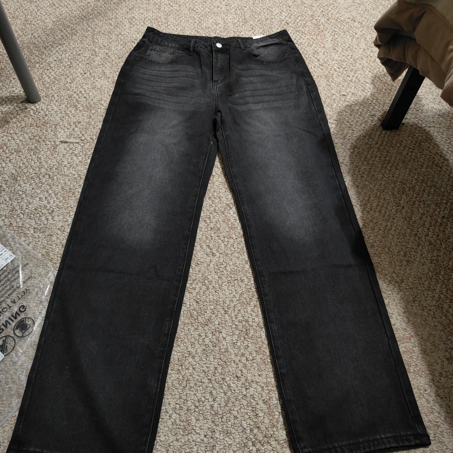 Black Wide-Leg Jeans - photo 3
